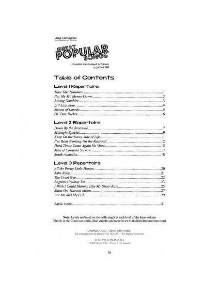 BOOK - Great popular songs