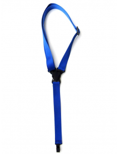 Ukulele Strap Nylon con gancetto blu