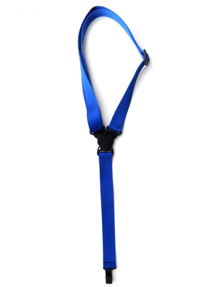 Ukulele Strap Nylon con gancetto blu
