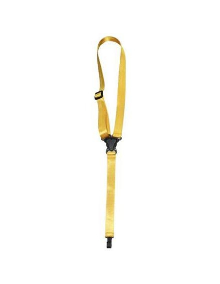 Ukulele Strap Nylon con gancetto gialla