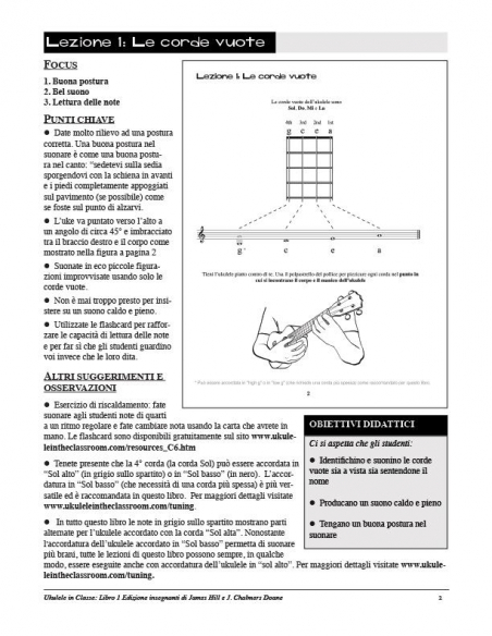 BOOK - Ukulele in classe 1 Insegnanti