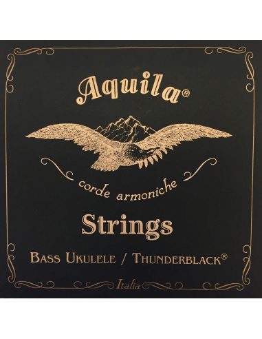 SHORT SCALE BASS STRINGS - Thunderblack 4 Strings 18-21" / 46-53 cm scale cod. 140U