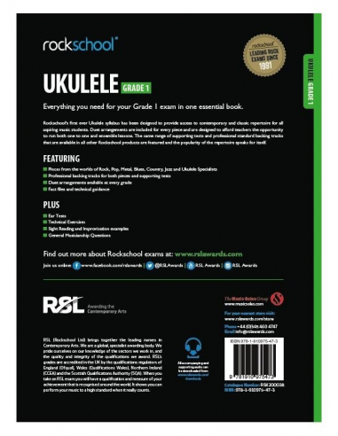 BOOK - Rockschool Ukulele - Grade 1