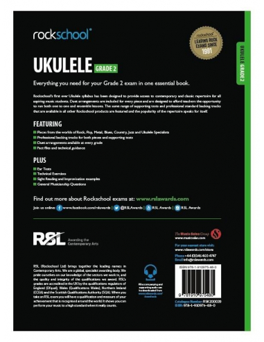 BOOK - Rockschool Ukulele - Grade 2