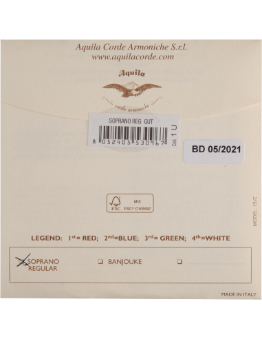 CORDE UKULELE SOPRANO - BUDELLO NATURALE® - SET...