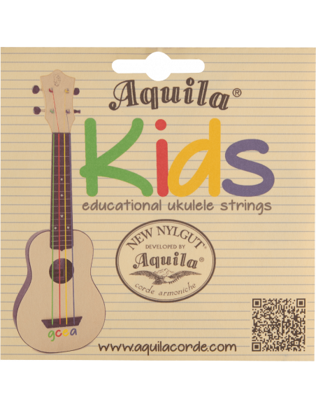 CORDE UKULELE SOPRANO - Kids® - SET HIGH G - GCEA - cod.  160U without book and sticker