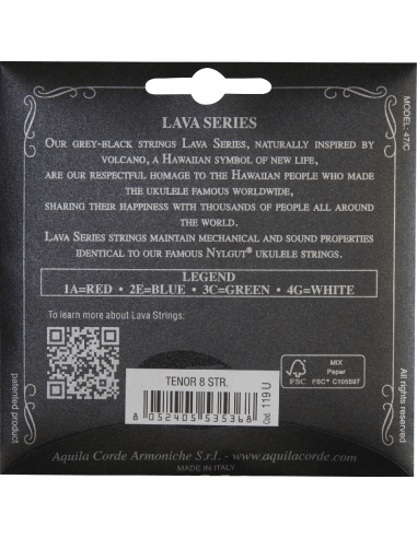 UKULELE - LAVA SERIES® TENOR 8 STRINGS 119U...