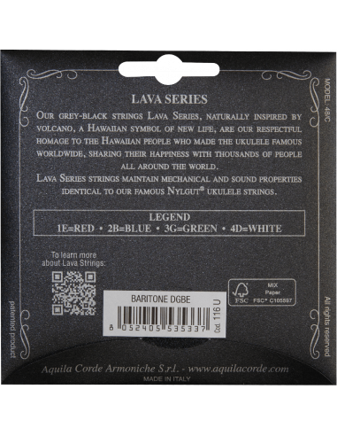 UKULELE - LAVA SERIES® BARITONE 116U DGBE -...