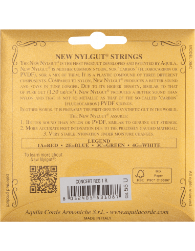 UKULELE - NEW NYLGUT® CONCERT 55U REGULAR (1...