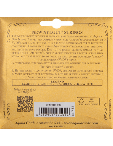 CORDE UKULELE CONCERTO - NEW NYLGUT®  - SET...