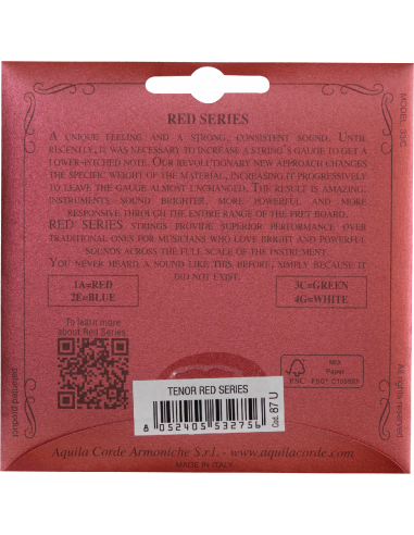 CORDE UKULELE TENORE -  RED SERIES® - SET HIGH...