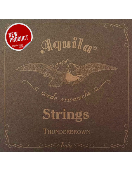 SHORT SCALE BASS STRINGS - Thunderbrown 4 strings 18-21" / 46-53 cm scale cod. 165U