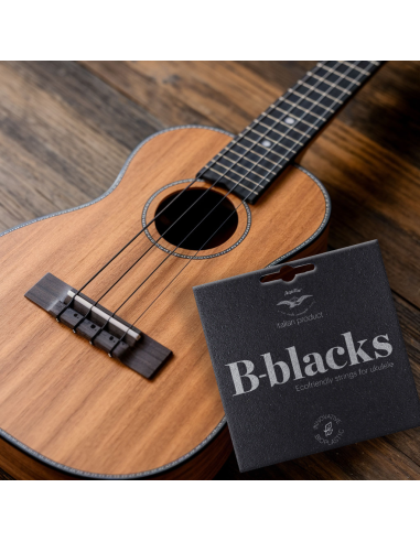 CORDE UKULELE SOPRANO -  B-BLACKS - SET HIGH G...