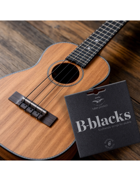 CORDE UKULELE SOPRANO –  B-BLACKS - SET LOW-G - GCEA - Cod. 181U