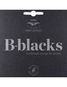 UKULELE - B-BLACKS BARITONE 4 corde, EBGD, Cod. 184U