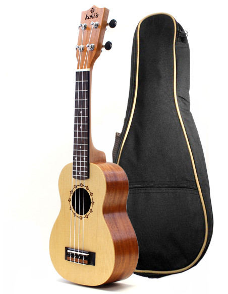 Koki'o Spruce-Mahogany Soprano