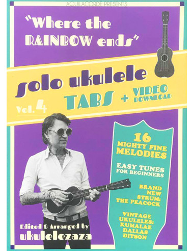 BOOK - Where the RAINBOW ends - Ukulele Tabs Book Vol.4 - Ukulele Zaza